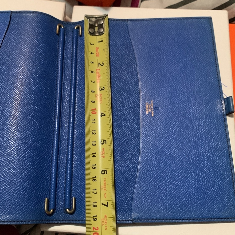 HERMES Agenda(BiG) PM Day Planner Notebook Cover Leather Blue - Picture 12 of 16